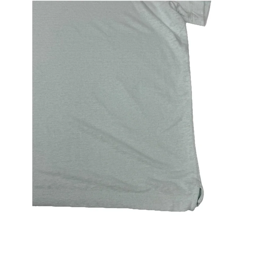Banana Republic Linen Blend Polo Shirt Light Blue Dew Drop Men's XXL
